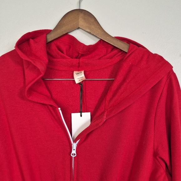 Smash + Tess Jillian Harris Collab Red Jumpsuit Hooded Tie Waist XL - Picture 7 of 11